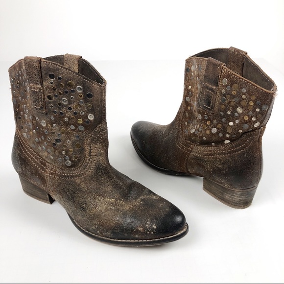 Diba True "Flying Solo" Studded Distressed Boots - Picture 5 of 11